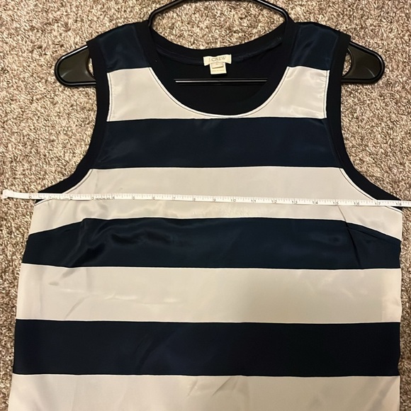 Jcrew Navy and White Striped Sleeveless Top size small - Picture 6 of 7